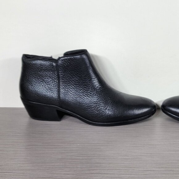 Sam Edelman Petty Chelsea Boot, Black Pebbled Leather, Womens Size 8.5 M / 38.5 - Picture 6 of 13